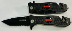 *CLEARANCE* THIN REDLINE POCKET KNIFE, SEATBELT CUTTER & WINDOW PUNCH.